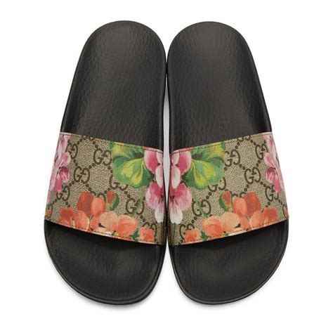 womens floral gucci sliders|Gucci slides nordstrom.